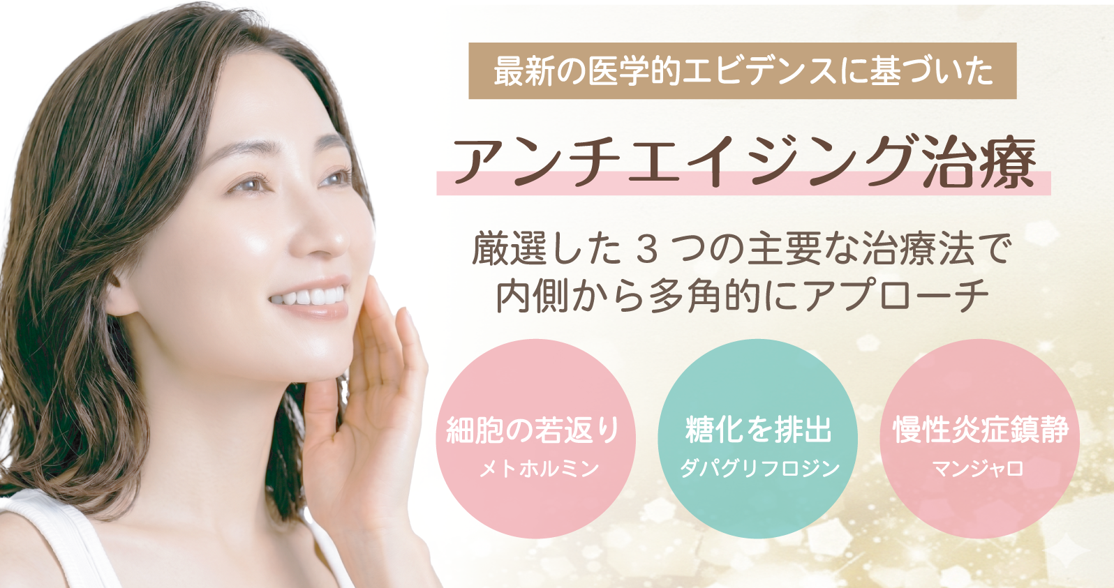 最新の医学的エビデンスに基づいたアンチエイジング治療